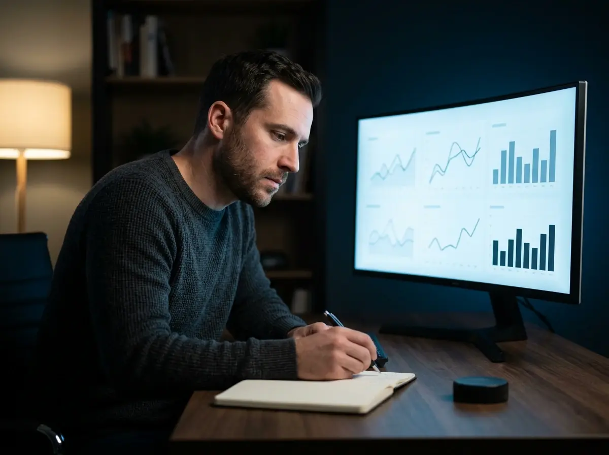 Analytiker studerer datadashboard over dansk sportsbetting-marked